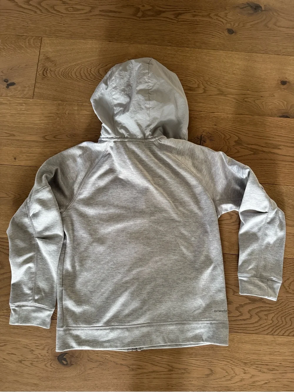 Kids Light Gray Hooded Zip Jacket